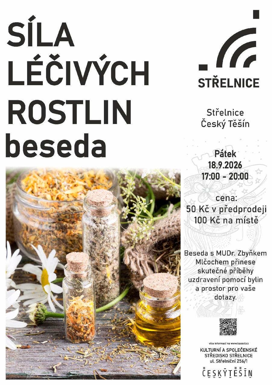 Síla léčivých rostlin – skutečné příběhy z praxe lékaře a bylináře MUDr. Zbyňka Mlčocha, 18.9.2026 Český Těšín