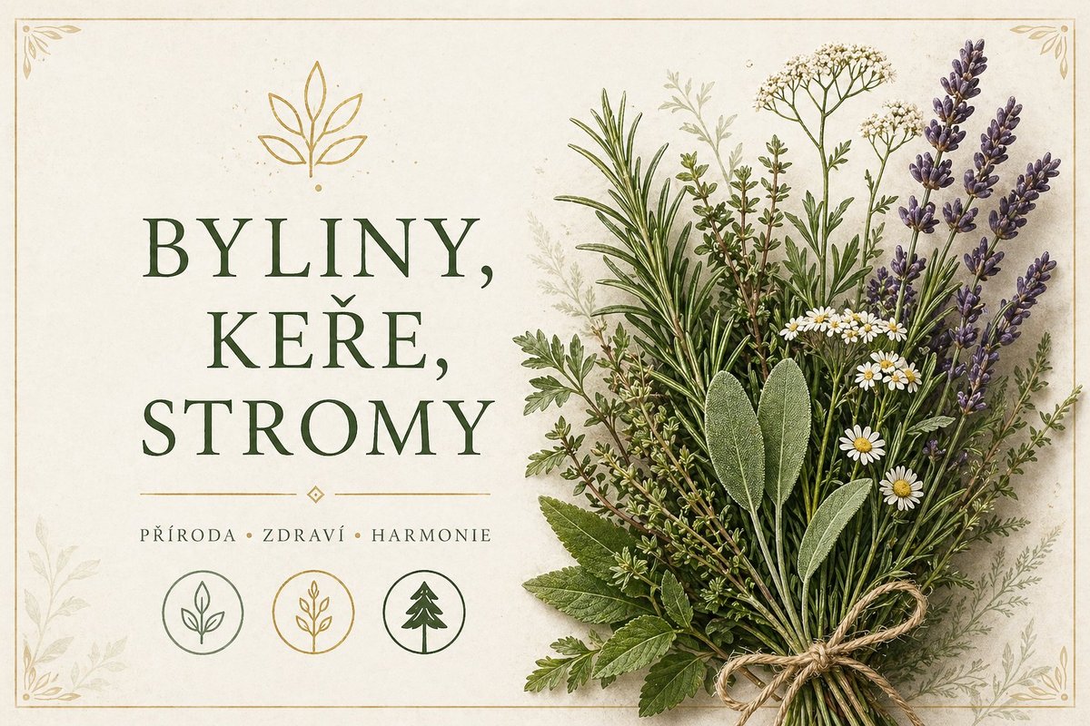 Byliny, keře, stromy